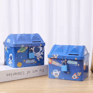 Space Coin Bank (Home Shape)