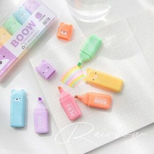 Kawaii Mini Highlighter(1box/ 4pc)