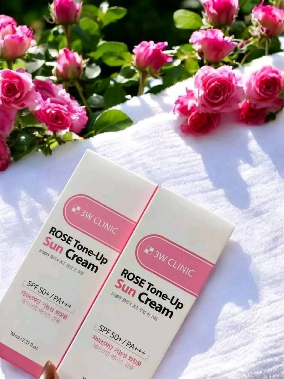 3w Clinic Rose Tone Up Sun Cream