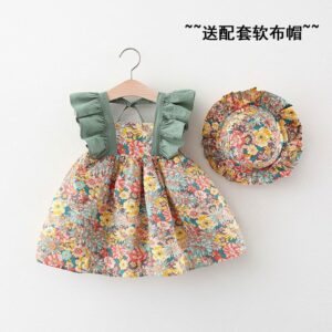 Imported Baby Dress with Hat