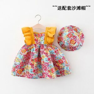 Imported Baby Dress with Hat