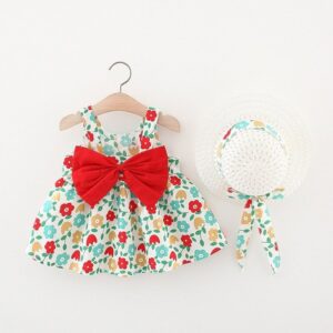 Imported Baby Dress with Hat