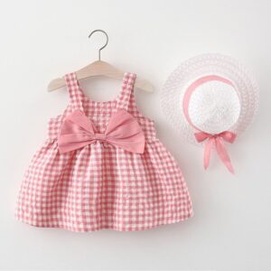 Imported Baby Dress with Hat